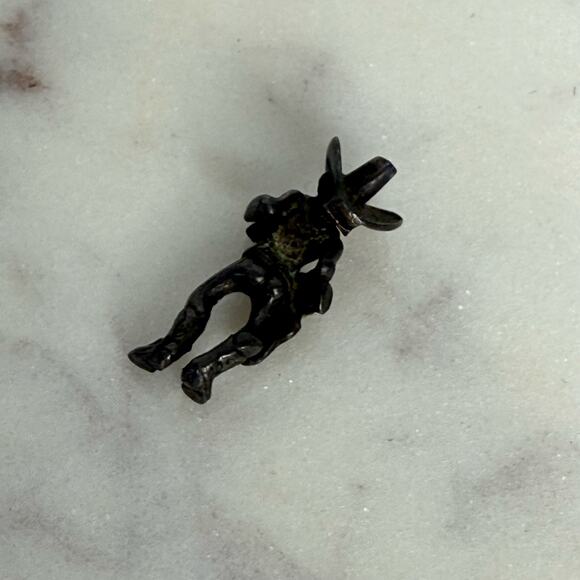 Lucky Charm Pocket Sterling Silver Cowboy Sheriff Maisel Charm - Picture 2 of 5